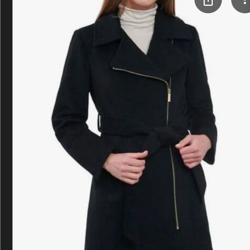 Michael Kors Black Jacket with Gold Zipper